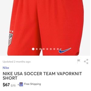 USA woman’s soccer shorts